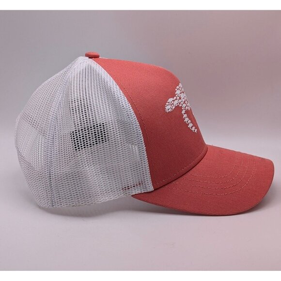 BananaBay Cancun Mexico Sea Turtles Hat Cap Snapback White Coral Mesh Trucker - Picture 3 of 5